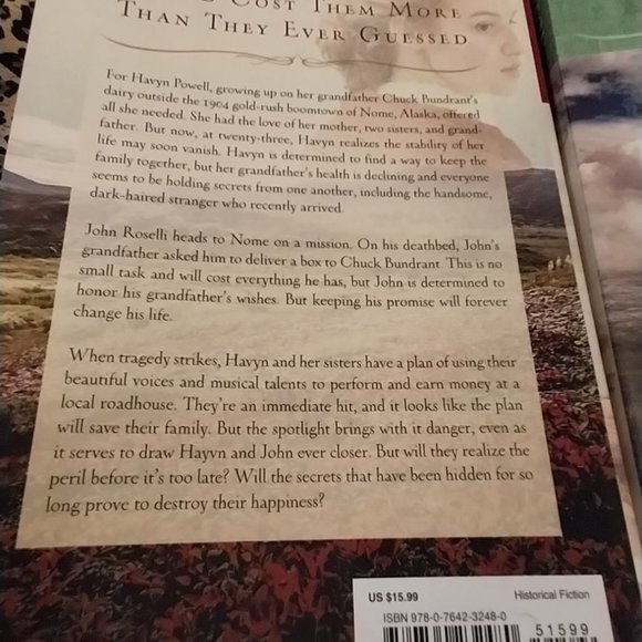 2774 Traci Peterson and Kimberly Woodhouse 2 Book Set, The Treasures of Nome - Picture 2 of 3